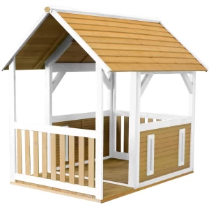 AXI Forest Speelhuis in Bruin/Wit - Speelhuisje voor de tuin / buiten - FSC hout - Tuinhuisje met veranda voor kinderen