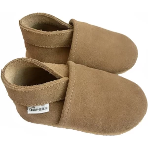 Bruine suede babyslofjes van Baby-Slofje maat 21/22 - Coca Mocha