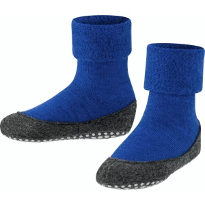 Cosyshoe Slofsokken voor meisjes en jongens comfortabel warm winter antislip ondoorzichtig zacht mid-rise met vilten zool zonder motief met noppen Merinowol Blauw Kinderen sokken - Maat 25-26
