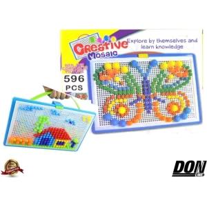 Educatief Speelgoed - Mozaïeksetje - Mushroom Nail Puzzle - Button Art Speelgoed Creatief - Draagbaar voor Jongens & Meisjes - Verjaardagscadeaus of Feestartikelen - 3D-puzzels Educatief Speelgoed Paddenstoel Sierstenen - Unisex 3 - 14 jaar