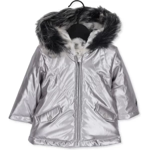 Ikks Parka Gomme Jassen Baby - Winterjas - Zilver - Maat 92