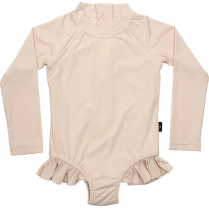 Kikibini - badpak meisjes - UV zwemkleding - beige - maat 98/104