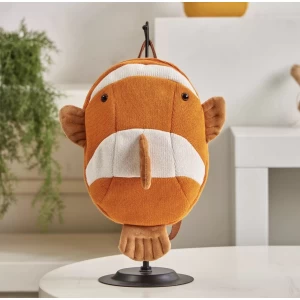 Kinderrugzak - Bio Katoen - Rugzak - Liloe&Noenie - Nemo Rugzak - Rugzak Peuter - Rugzak Kleuter - Schooltas - Kinderrugtas - Rugtas - Vis Rugzak - Nemo - Knuffel - Sac - Sac a dos - Rugzak Jongen - Rugzak Meisje - Rugtas Jongen