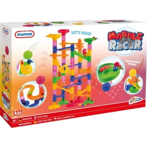 Knikkerbaan in doos 74-delig | Marble racer - speelgoed voor kinderen