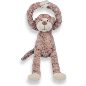 Knuffel Slingeraap - aap - BRUIN / TAUPE - Fluffy - zachte stof Baby&Kind - Funnies