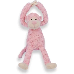 Knuffel Slingeraap - aap - ROZE - Fluffy - zachte stof Baby&Kind - Funnies