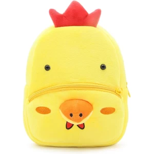 Kuiken backpack - Chicken Little - Peuter rugtas - rugzak Schooltas voor Peuters/Kleuters - Jongens en Meisjes | Kinderrugzak | Kinder rugzak | Dieren | Schooltas | Peuterspeelzaal | Opvang | 6 liter | Klein peuter rugzak | Rugtas | Kip Haan