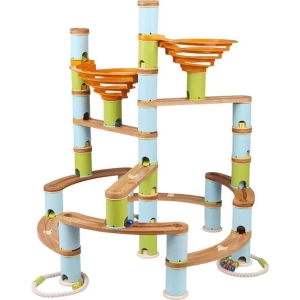 LOEF - educatieve knikkerbaan - duurzaam speelgoed - bamboe - Jumbo kit