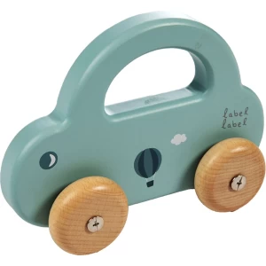 Label Label Houten auto groen Groen