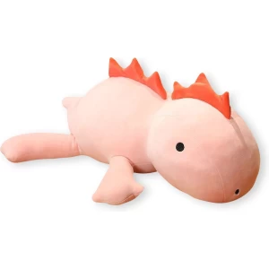 Verzwaringsknuffel - Verzwaarde Knuffel - Anxiety Knuffel - Weighted Stuffed Animal - Zware Knuffel - Kalmerend - 30cm - Pink Dino - Maat S