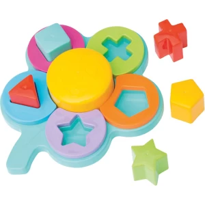 Vormenstoof - Bloem - Vormenspel - Bouwblokken - Blokken baby - Blokkenpuzzel - Baby speelgoed - Educatief speelgoed 2 jaar - Educatief speelgoed 3 jaar - Motoriek speelgoed