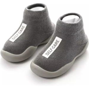 Anti-slip schoenen voor kinderen - Sloffen van Baby-Slofje - Herfst - Winter - Grijs maat 22/23