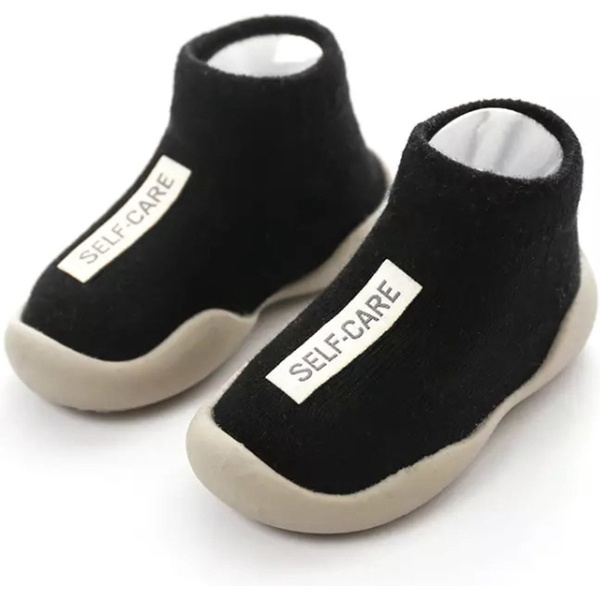 Anti-slip schoenen voor kinderen - Sloffen van Baby-Slofje - Herfst - Winter - Zwart maat 22/23