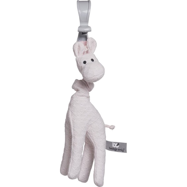 Baby's Only Trilfiguur giraf - Autostoelspeeltje - Wagenhanger - Classic Roze - Speelgoed voor onderweg - Baby cadeau