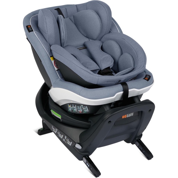 BeSafe iZi Turn B i-Size autostoel - 360° draaibaar autostoeltje - groep 0+1 autostoel - Autozitje geboorte tot 4 jaar - Cloud Mélange