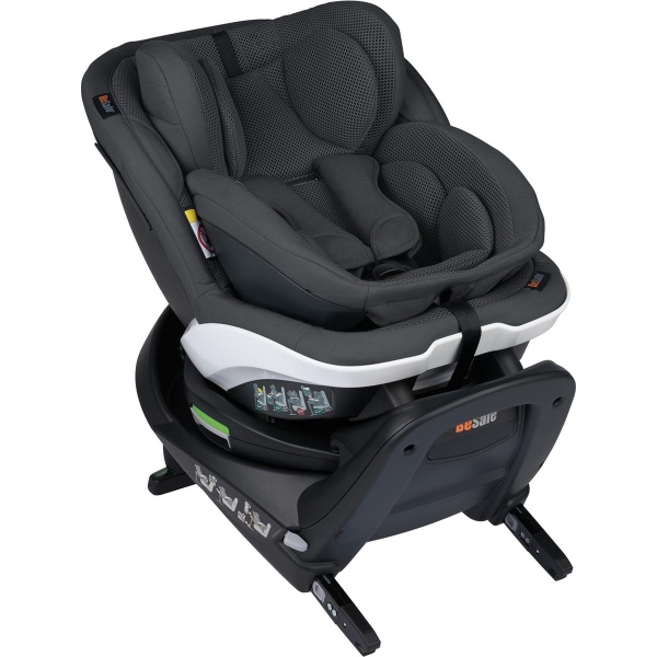 BeSafe iZi Turn B i-Size autostoel - 360° draaibaar autozitje - groep 0 + 1 autostoel - van geboorte tot 4 jaar - Anthracite Mesh