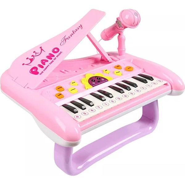 Buxibo - Kids Keyboard/ Piano - Educatief Speelgoed - Speelgoedinstrument voor Kinderen - Roze Kinderpiano - Multifunctioneel Keyboard - Educatief