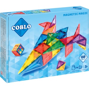 Coblo Classic - 60 stuks - Magnetisch speelgoed - Montessori speelgoed - Jongens en meisjes speelgoed 3 jaar tm 12 jaar