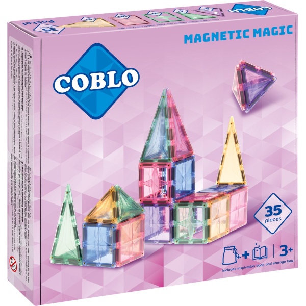 Coblo Pastel - 35 stuks - Magnetisch speelgoed - Montessori speelgoed
