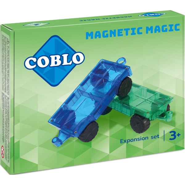Coblo Uitbreidingsset - Auto onderstellen - Magnetisch speelgoed