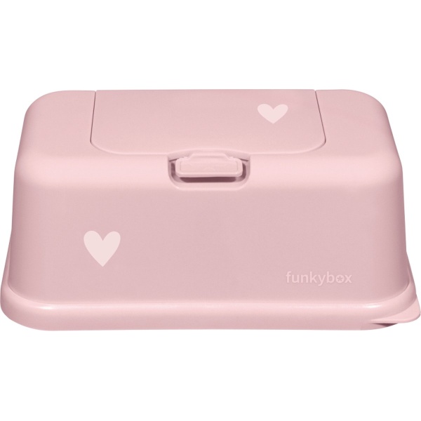 Funky Box billendoekjes box Little heart pale pink