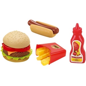 JollyLife - Fastfood set - Speelgoed keuken accessoires - Small - 16 delig