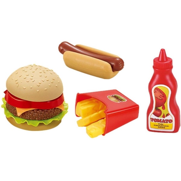 JollyLife - Fastfood set - Speelgoed keuken accessoires - Small - 16 delig