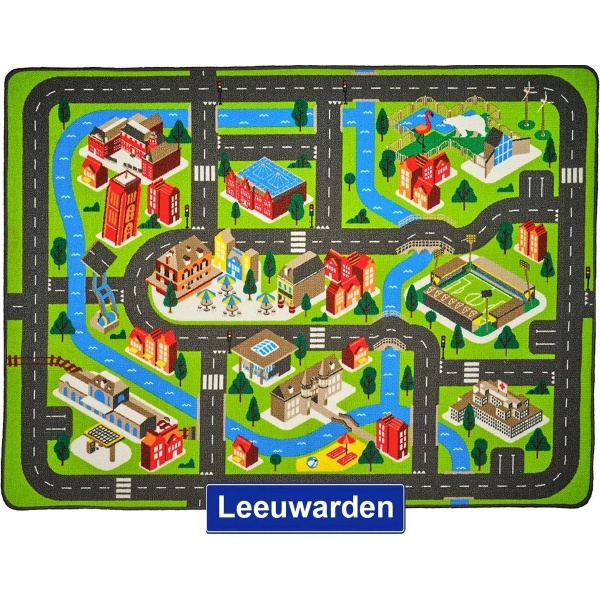 Jouw Speelkleed Leeuwarden - Verkeerskleed - Speeltapijt.