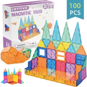 Magnetische Speelgoed - Voordeelverpakking 100 Stuks - Magnetisch Speelgoed - Veilig Voor Kinderen - Magnetic Tiles - Magnetisch Speelgoed - Extra Groot Magnetisch Speelgoed
