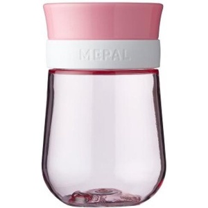 Mepal Mio - 360° Oefenbeker 300 ml - stimuleert het zelf drinken - Deep pink - kan tegen een stootje - drinkbeker kinderen - lekvrije beker