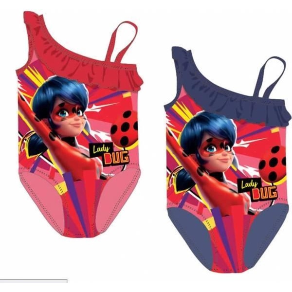 Miraculous-ladybug-Zwemkleding voor meisjes-Zwempak meisjes-Badpak-Bikini meisjes-blauw-maat 92-98 (3jaar)
