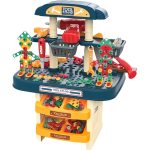 Nixnix - Werkbank - Kinder speelgoed - Educatief - Speel bank - Cadeautip - 386 onderdelen