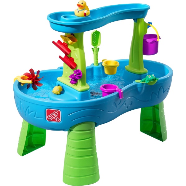 Step2 Rain Showers Splash Pond Watertafel - Met 13-delig accessoireset - Waterspeelgoed voor kind - Activiteitentafel met water voor de tuin / buiten