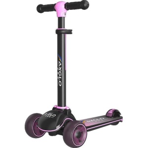 TOP-AA Kinderen step rose/pink, kid scooter, wiel met verlichting/zijkant met verlichting