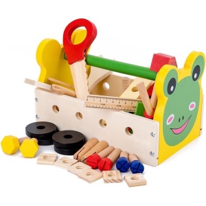 ZaciaToys Houten Gereedschapskist - Educatief speelgoed - Duurzaam - Houten speelgoed