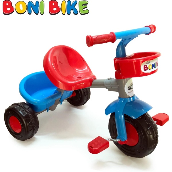 Akar Toys - Bonibike - 3 Wieler / Driewieler / Loopfiets / driewieler loopfiets - Rood
